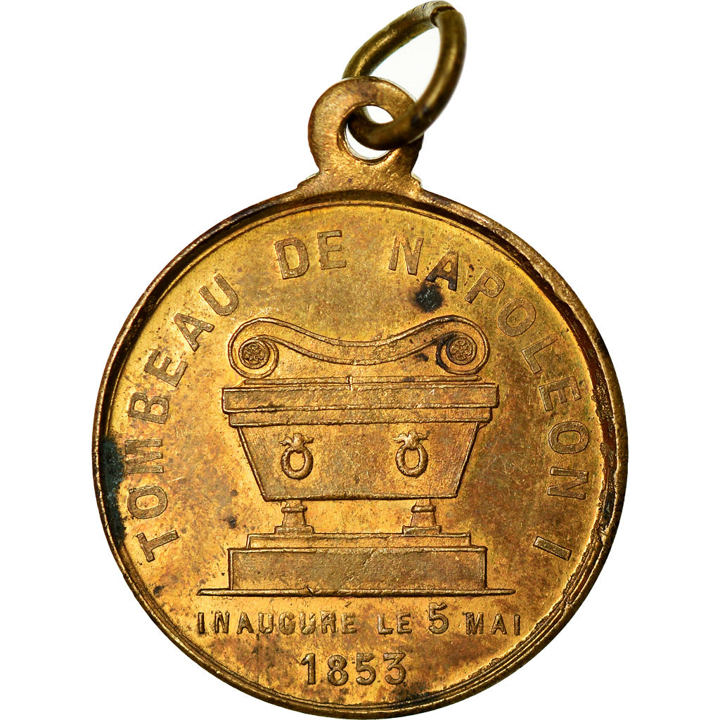 France, Médaille, Inauguration du Tombeau de Napoléon Ier, 1853, TTB+, Cuivre