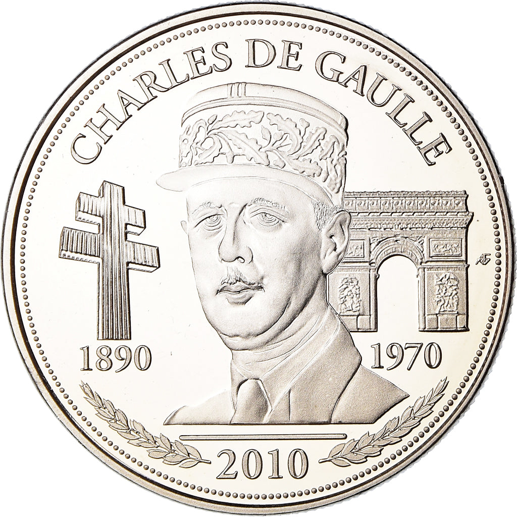 Francja, Medal, Charles de Gaulle, Président de la République, Politics, 2010