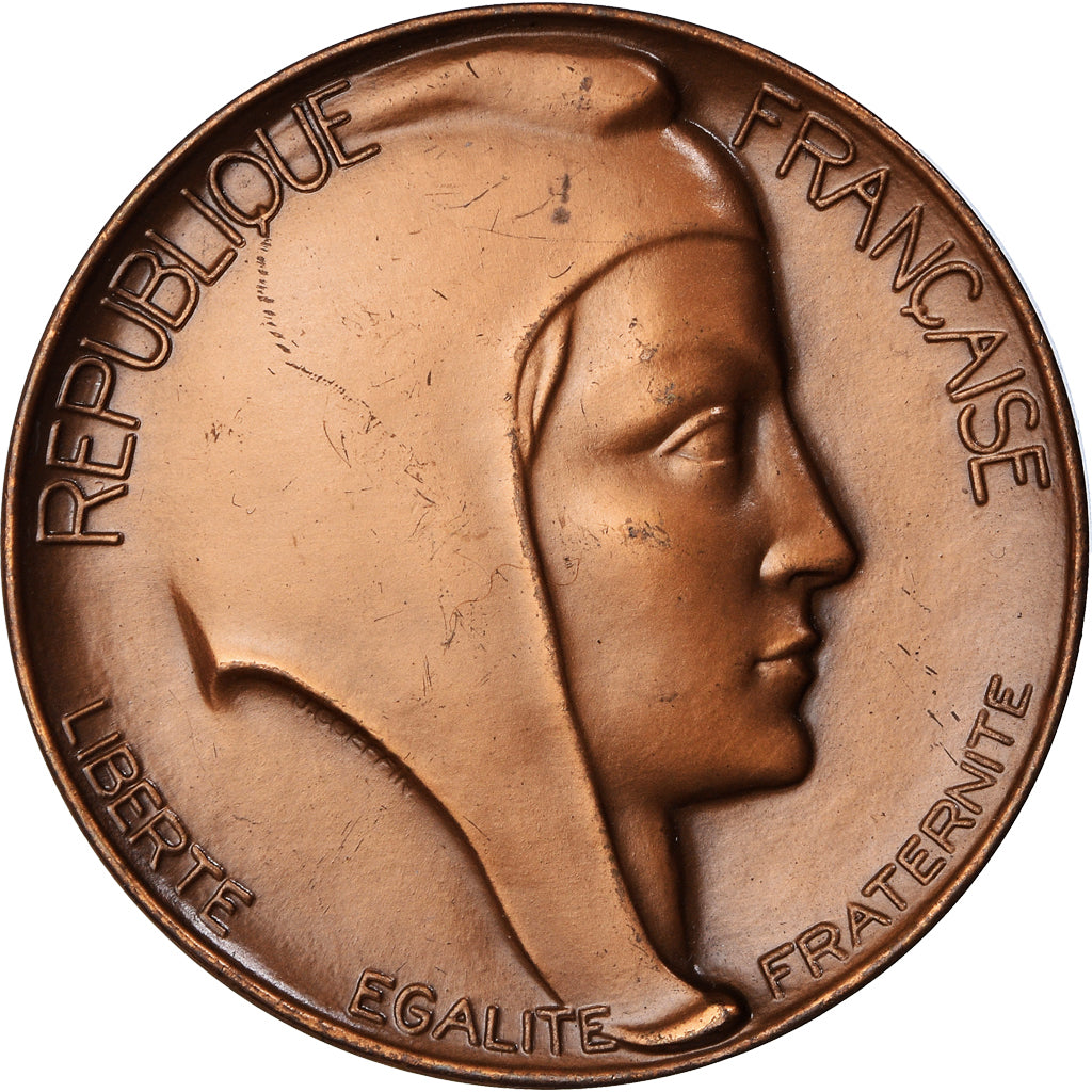 Frankrijk, Medaille, Marianne, Commune de la Saussaye, Normandie, 1985, Coeffin