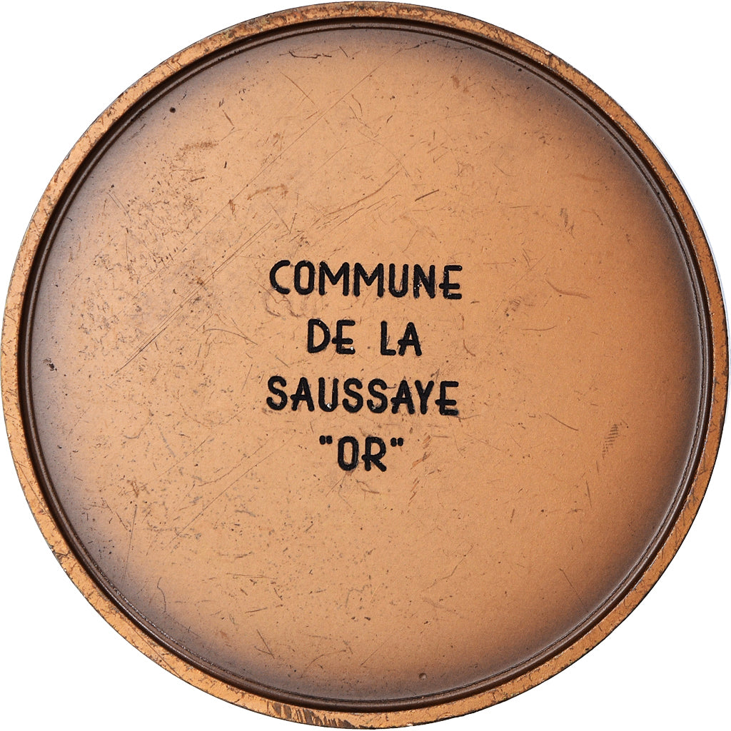 Frankrijk, Medaille, Marianne, Commune de la Saussaye, Normandie, 1985, Coeffin