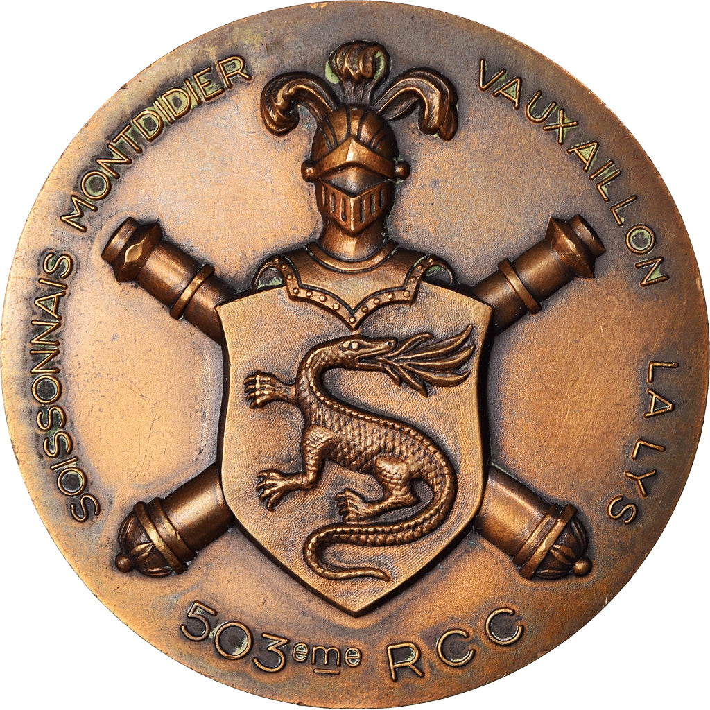 France, Médaille, 503 ème Régiment de Chars de Combat, Military, TTB+, Bronze