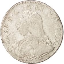 France, Louis XV, Écu aux branches d'olivier, 1727, Paris, F(12-15), KM 486.1