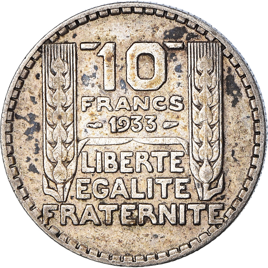 Coin, France, Turin, 10 Francs, 1933, Paris, EF(40-45), Silver, KM:878