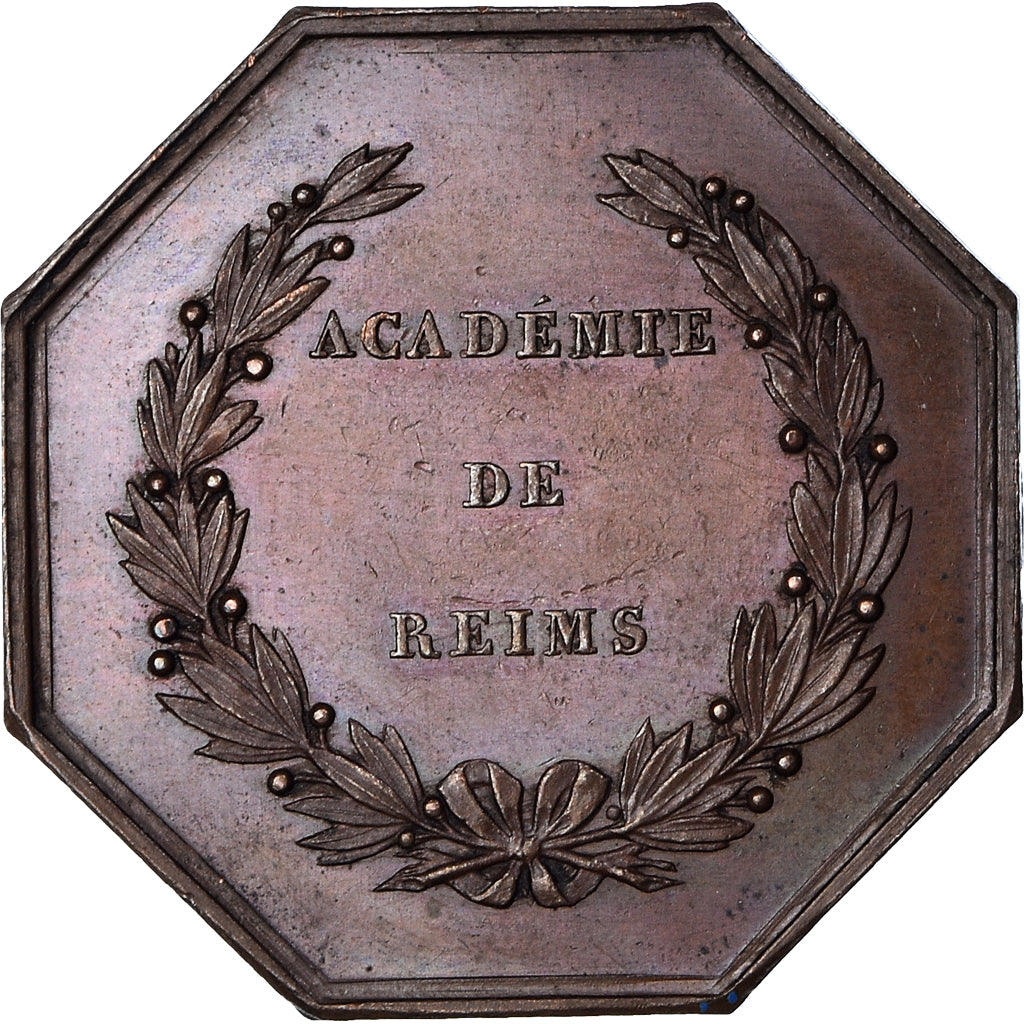Francja, Token, Académie de Reims, 1841, Pingret, AU(55-58), Miedź