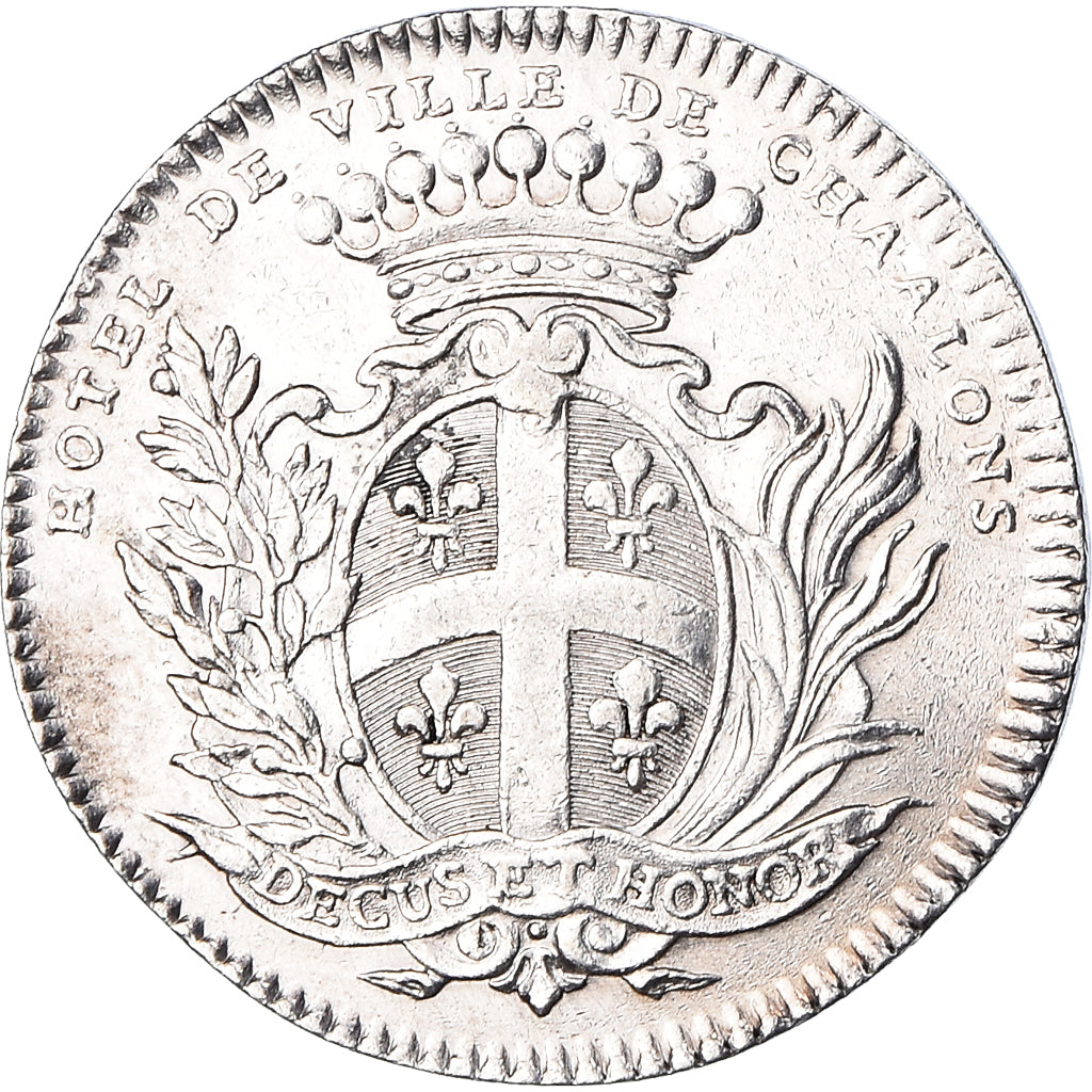 France, Médaille, Royal, Louis XV, Hôtel de Ville de Chalons, SUP, Argent