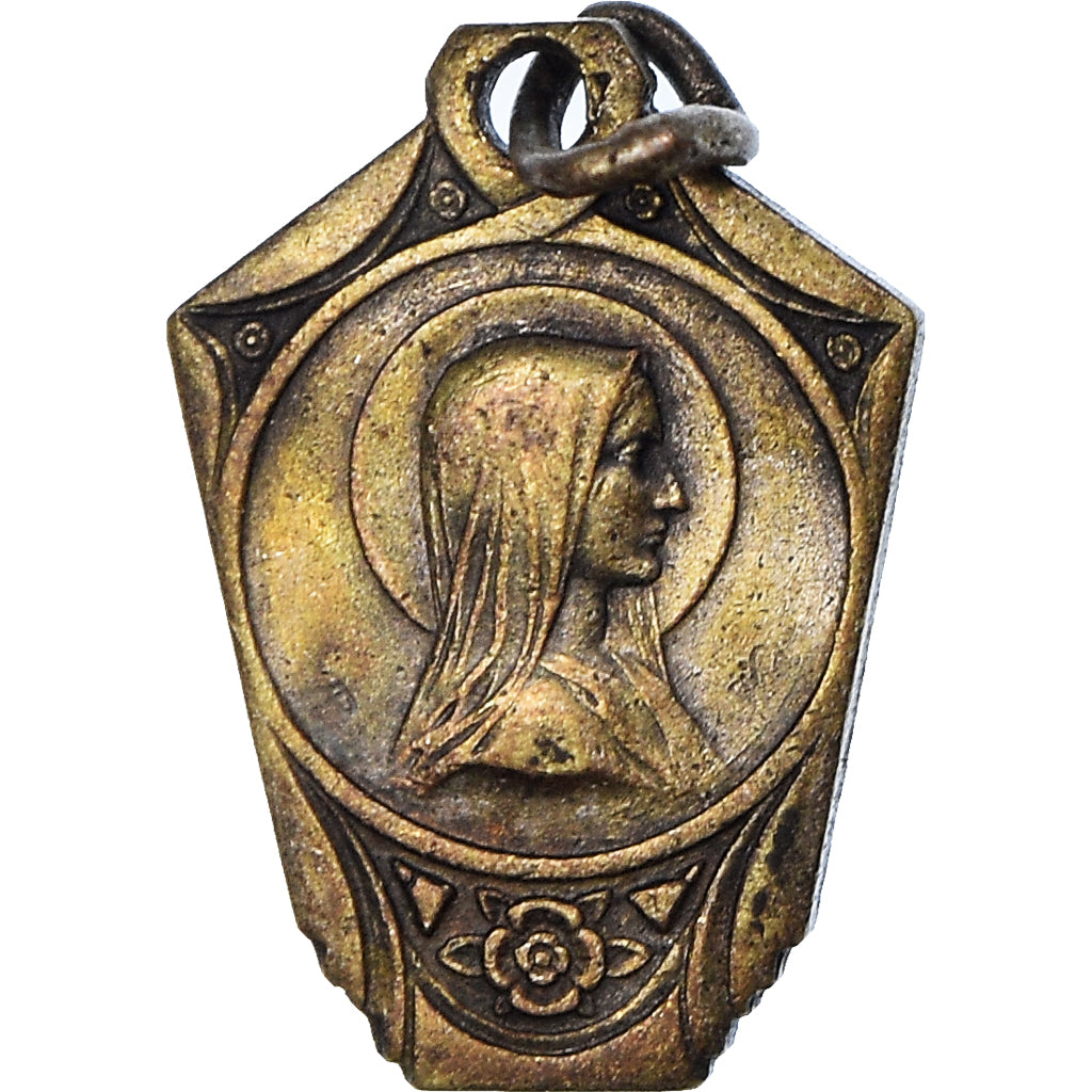 France, Medal, Lourdes, Religions & beliefs, EF(40-45), Bronze