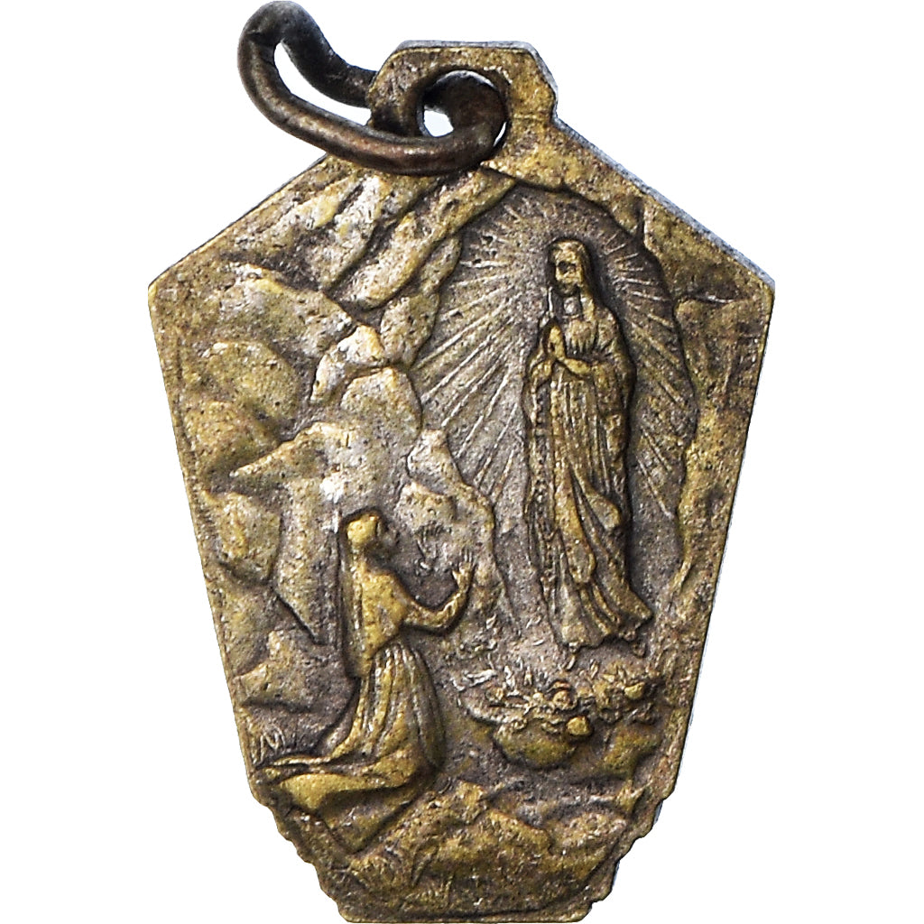 France, Medal, Lourdes, Religions & beliefs, EF(40-45), Bronze