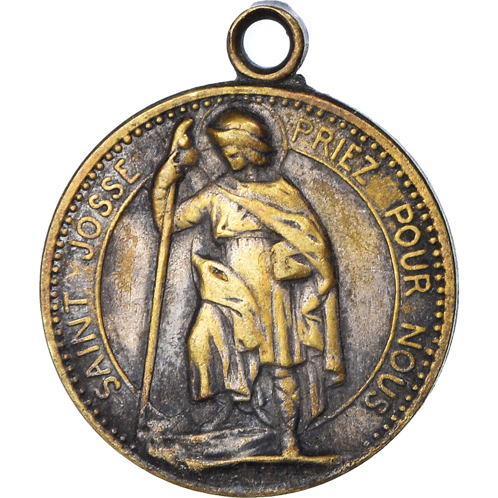 France, Medal, Saint-Josse, Prince de Bretagne, Religions & beliefs, EF(40-45)