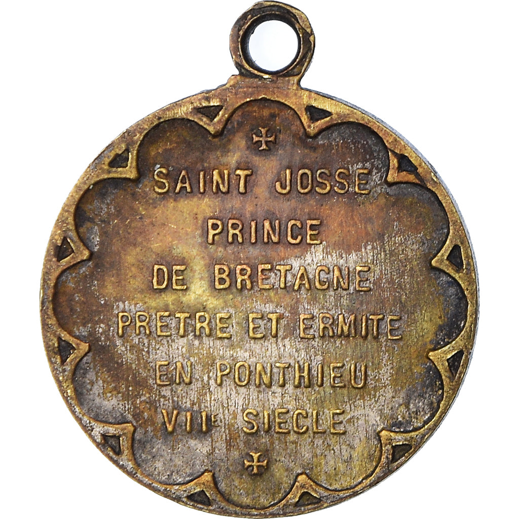 France, Medal, Saint-Josse, Prince de Bretagne, Religions & beliefs, EF(40-45)