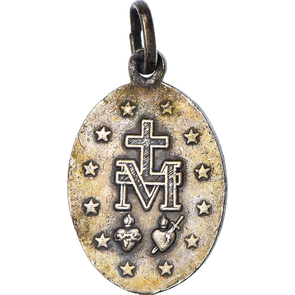 France, Medal, Religion, Marie Conçue sans Péché, EF(40-45), Silvered bronze