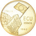 Italia, medaglia, Ecu, 35eme Anniversario Fondazione C.E.E, Politics, 1992, FDC