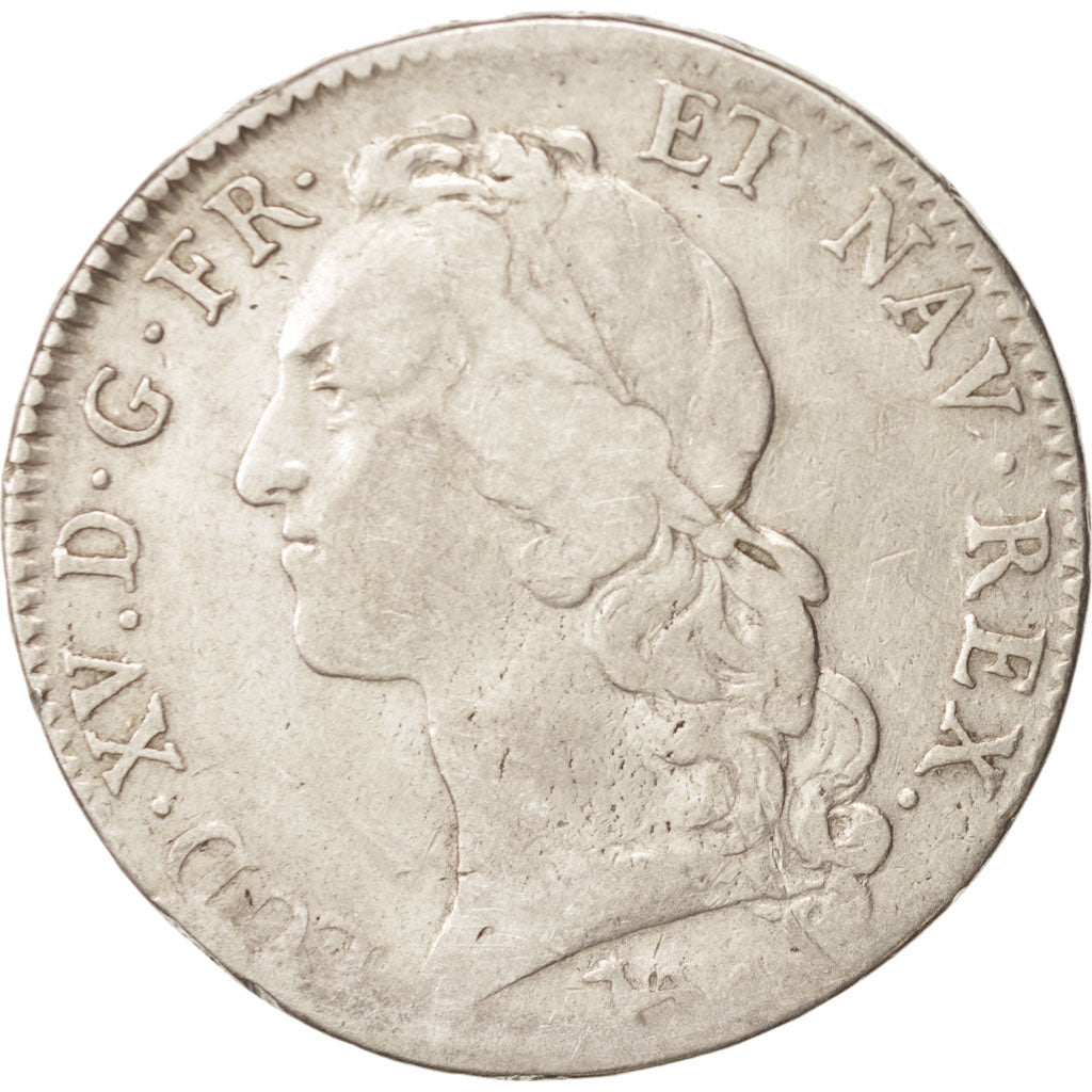 Monnaie, France, Louis XV, Ecu, Bayonne, B+, Argent, Gadoury:322