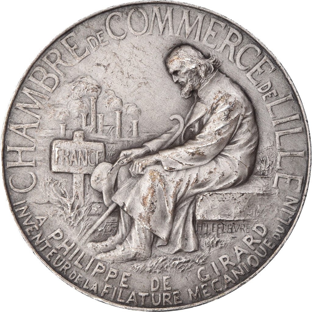 Frankreich, Medaille, Chambre de Commerce de Lille, Business & industry