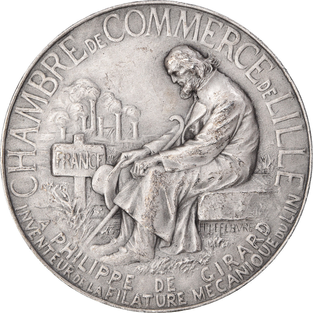 France, Médaille, Chambre de Commerce de Lille, Business & industry, Lefebvre