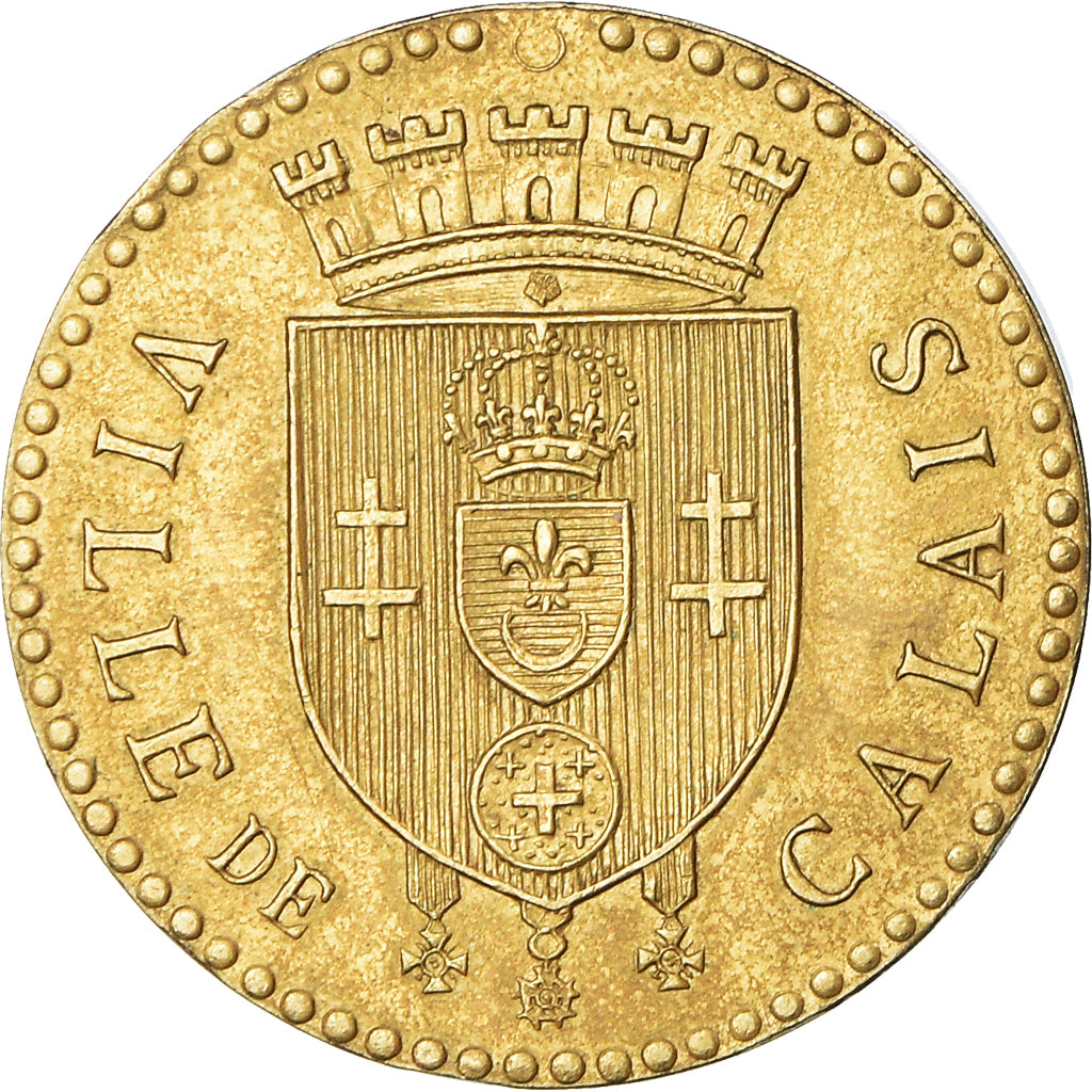 Francia, Token, Ville de Calais, BB+, Rame-nichel-alluminio