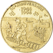 Francia, Token, 50ème Anniversaire du Débarquement, Jour J, WAR, 1994, BB