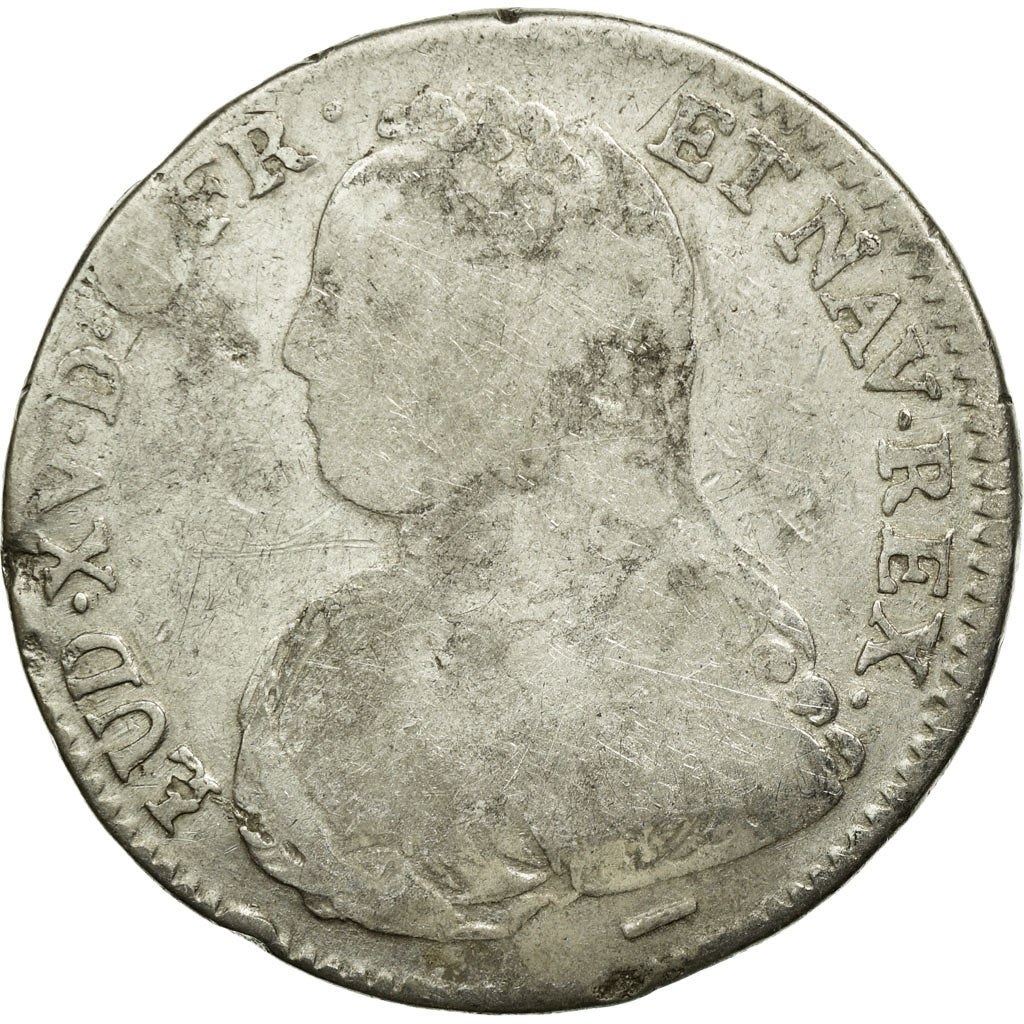 Moneta, Francja, Louis XV, 1/2 Écu aux branches d'olivier, 1/2 ECU, 44 Sols