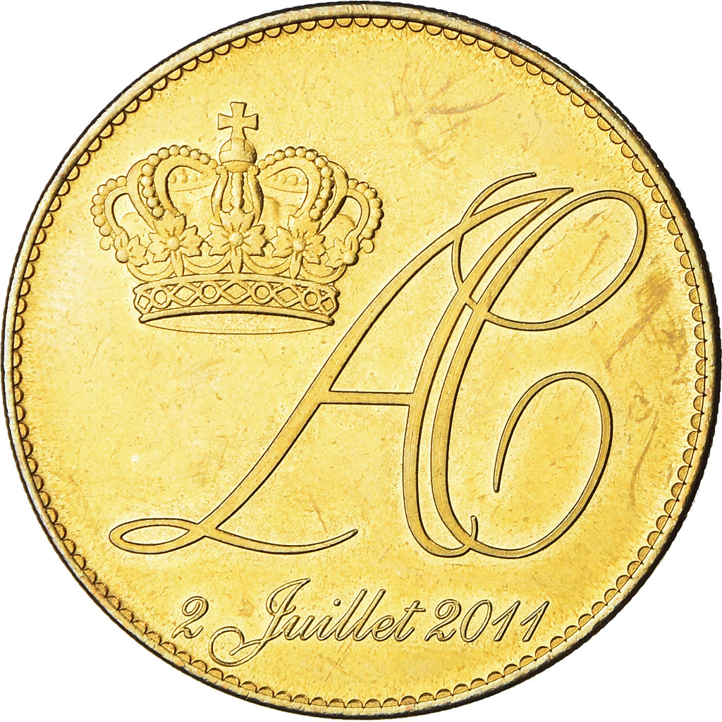France, Token, Monaco - Mariage princier - Albert et Charlène, 2011, Arthus