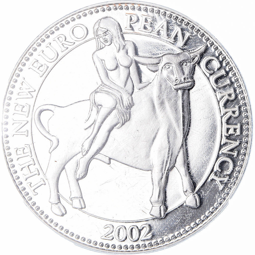 Malta, medaglia, The New Euro Pean Currency, 2002, SPL+, Rame-nichel