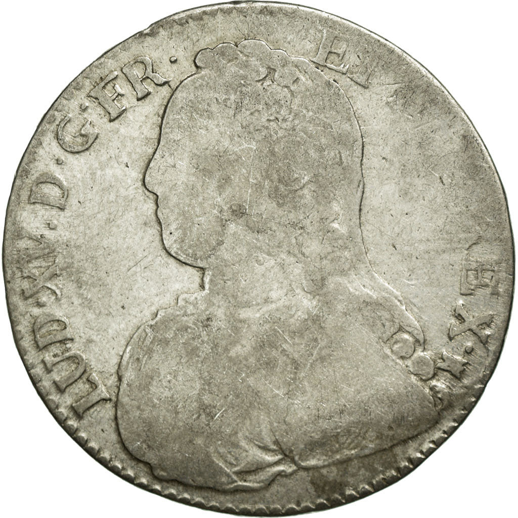 Moneta, Francja, Louis XV, 1/2 Écu aux branches d'olivier, 1/2 ECU, 44 Sols