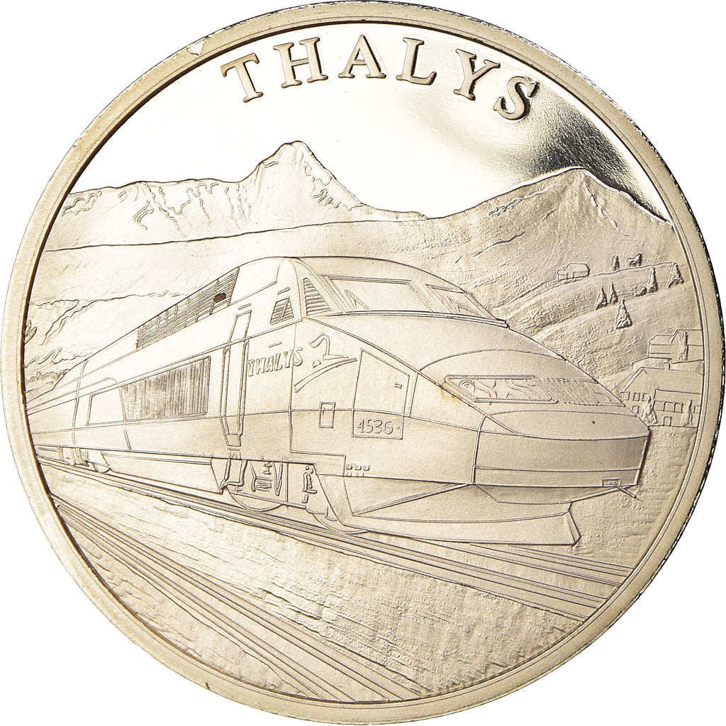 Frankreich, Medaille, Thalys, Railway, UNZ+, Silver Plated Copper