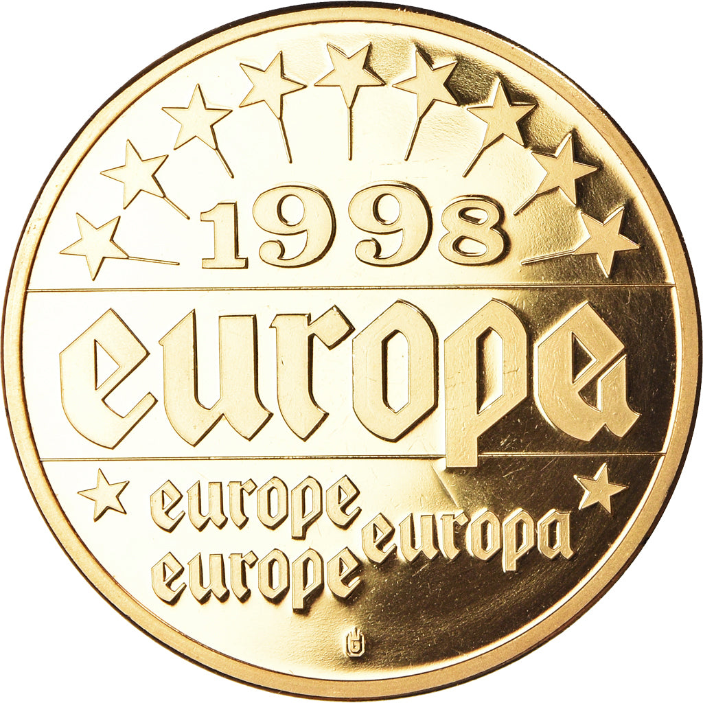 France, Medal, Jose Maria Aznar, Politics, MS(64), Copper Gilt