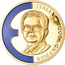 France, Medal, Europe, Romano Prodi, Politics, MS(64), Copper Gilt