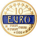 Francia, medalla, 10 Euro, Europa, Politics, 1998, SC+, Copper Gilt