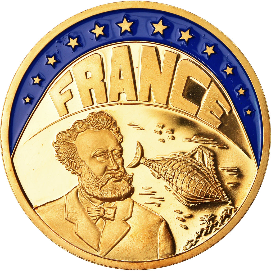 France, Medal, Ecu Europa, Politics, 1994, MS(64), Copper Gilt