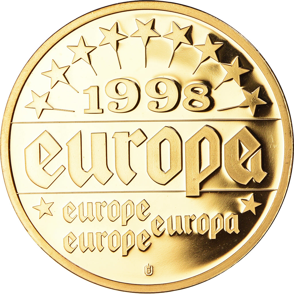 France, Medal, Europe, Viktor Klima, Politics, 1998, MS(64), Copper Gilt