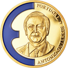 France, Medal, Europe, Antonio Guterres, Politics, 1998, MS(64), Copper Gilt