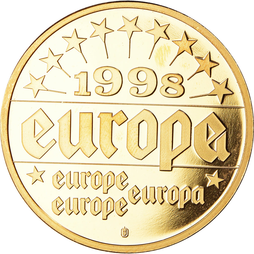France, Medal, Europe, Antonio Guterres, Politics, 1998, MS(64), Copper Gilt