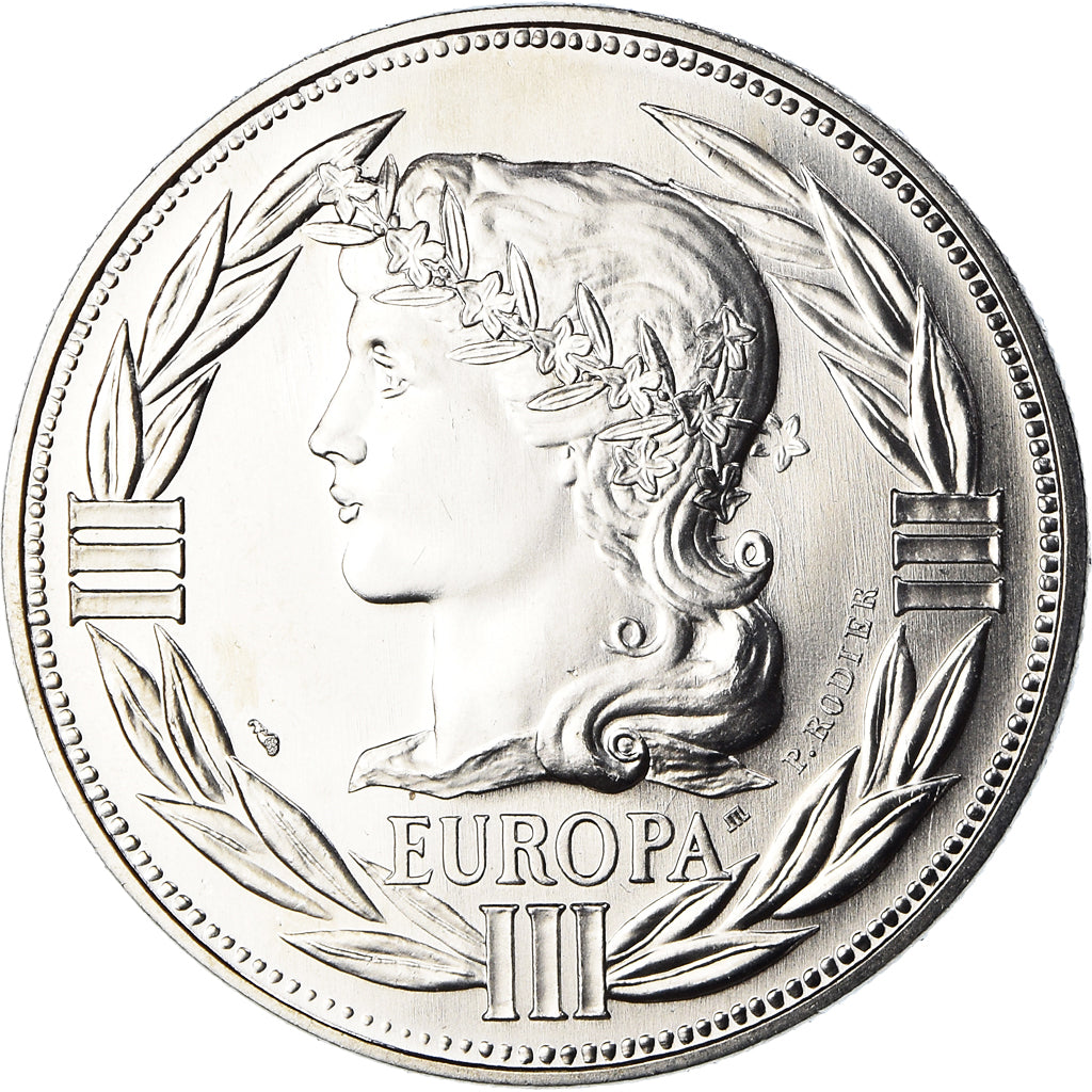 Francia, medalla, Ecu Europa, Marianne, Politics, 1988, Rodier, FDC, Cobre -