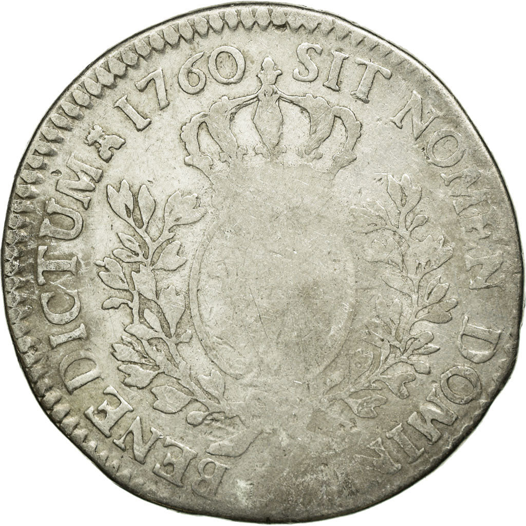 Monnaie, France, Louis XV, 1/2 Écu au bandeau, 1/2 ECU, 44 Sols, 1760, La