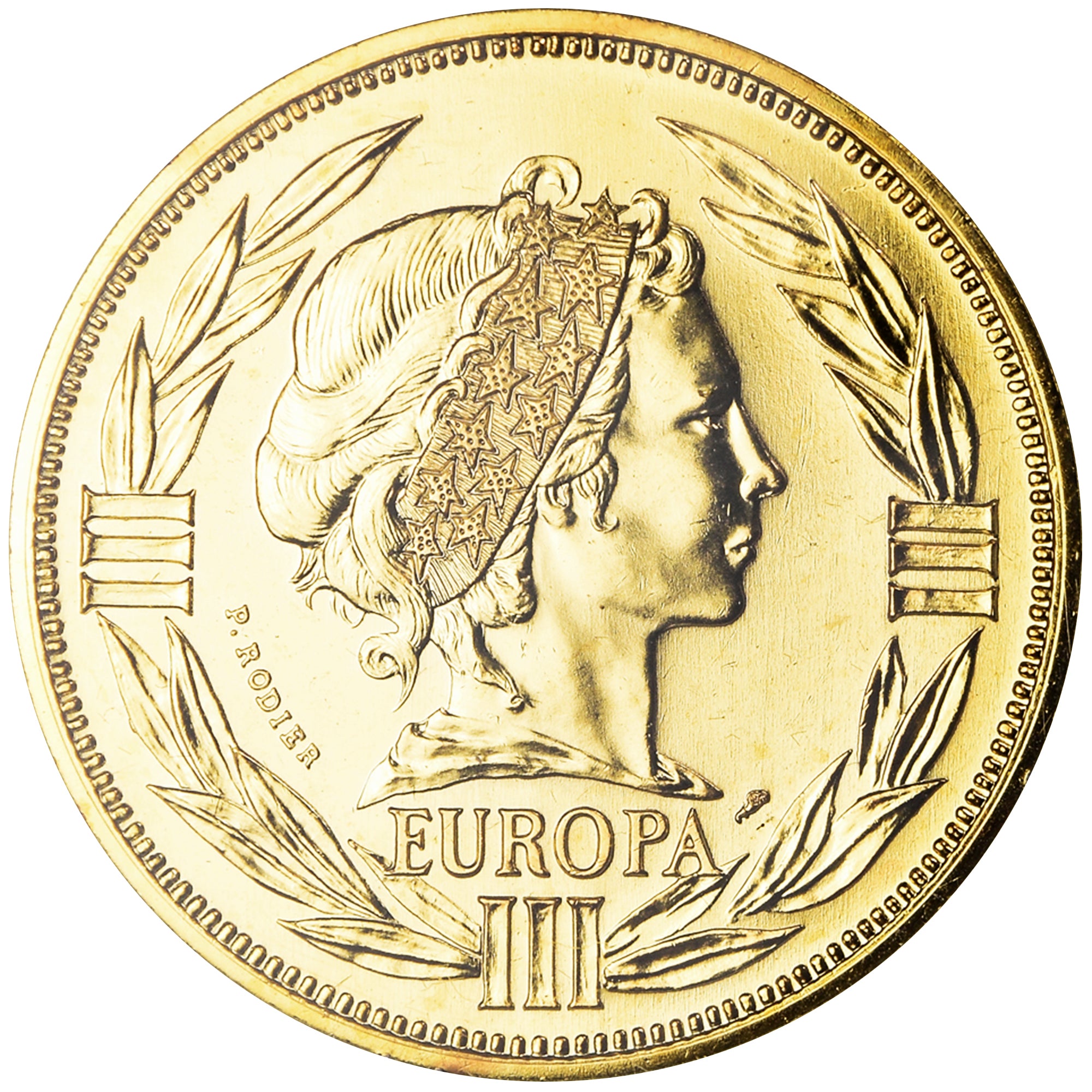 Frankrijk, Medaille, Ecu Europa, Marianne, Politics, 1994, Rodier, FDC