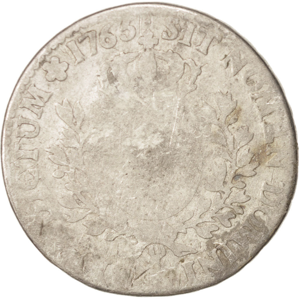 Moneta, Francia, Louis XV, 1/2 Écu au bandeau, 1/2 ECU, 44 Sols, 1765, Bayonne
