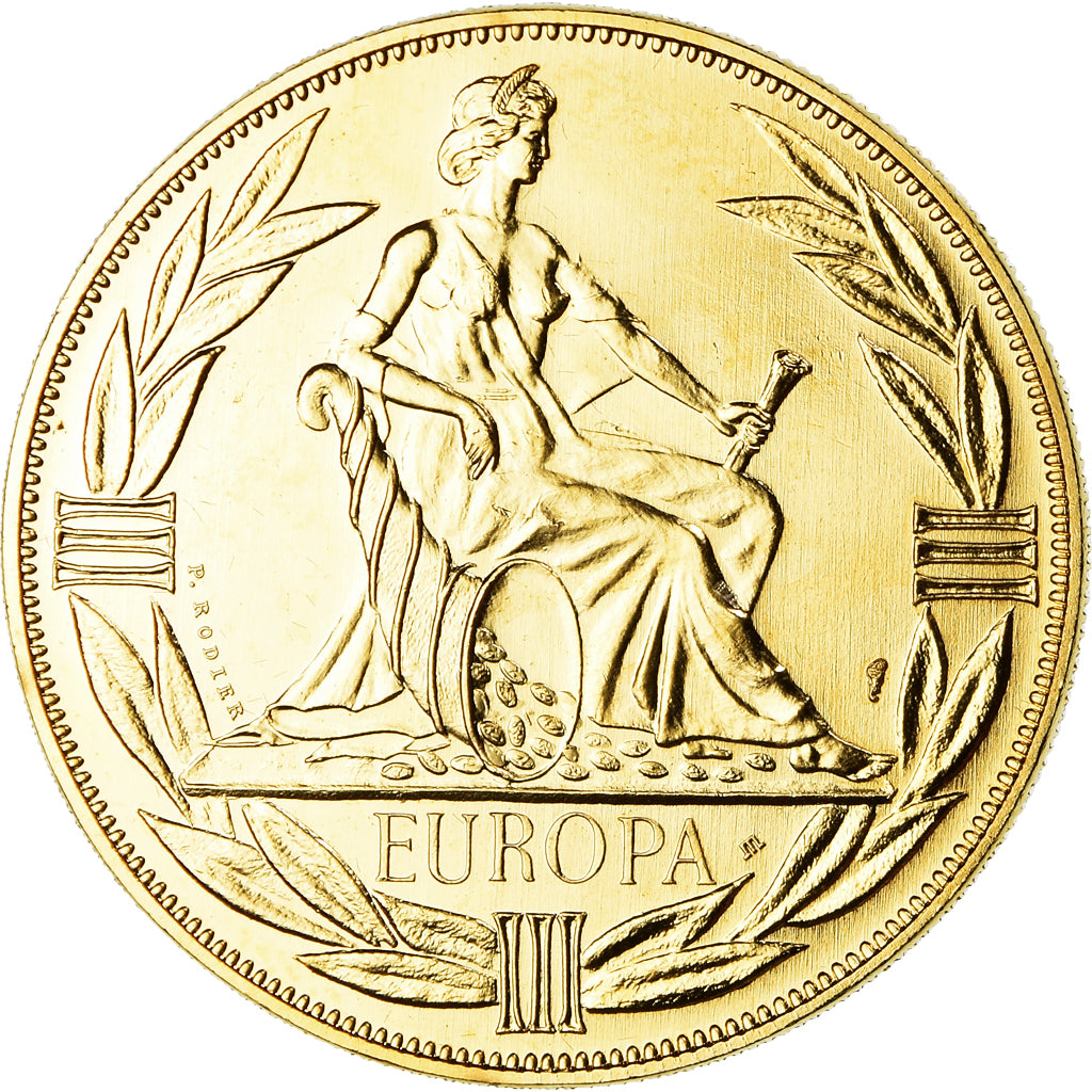 France, Medal, Ecu Europa, Europe Assise, Politics, 1983, Rodier, MS(65-70)