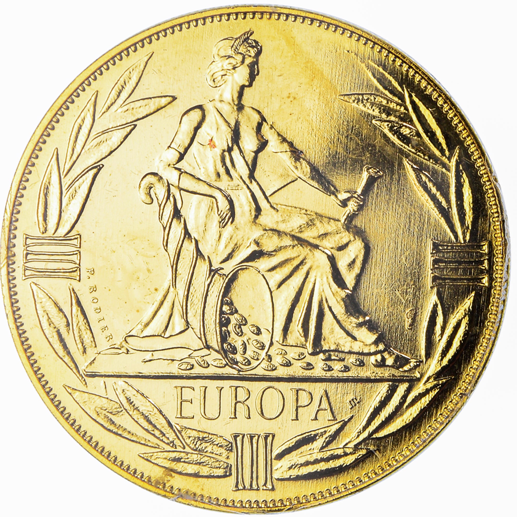 Francia, medaglia, Ecu Europa, Europe Assise, Politics, 1981, Rodier, FDC