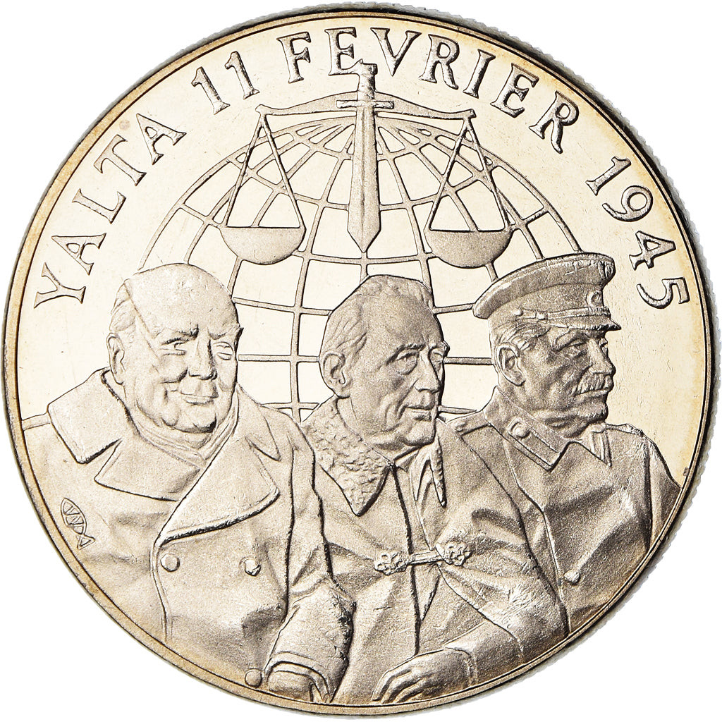France, Medal, Seconde Guerre Mondiale, Les Accords de Yalta, WAR, 1945, MS(64)