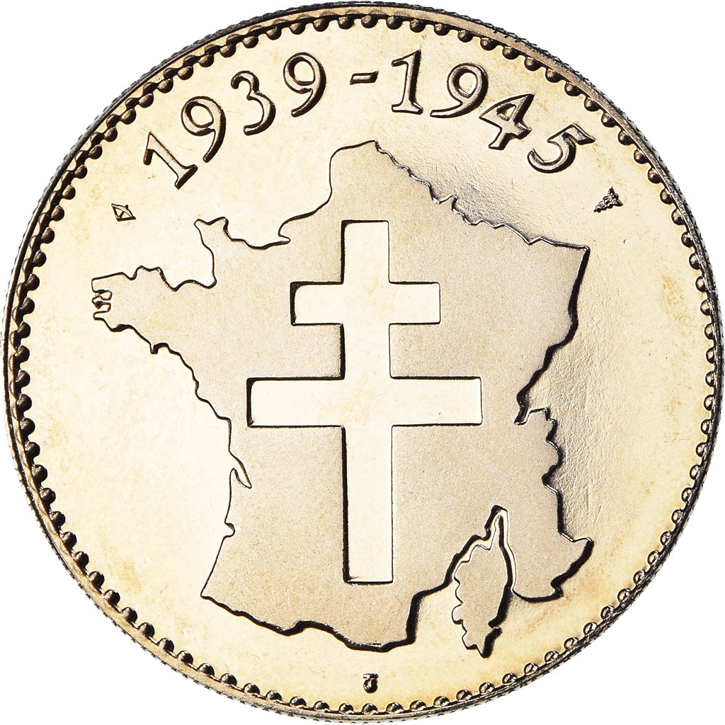 France, Medal, 1939-1945, Victoire, WAR, 1945, MS(64), Copper-nickel