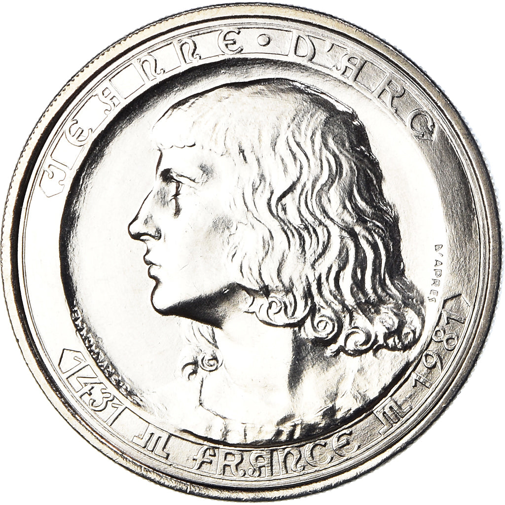 Francia, medaglia, Jeanne d'Arc, History, FDC, Nichel