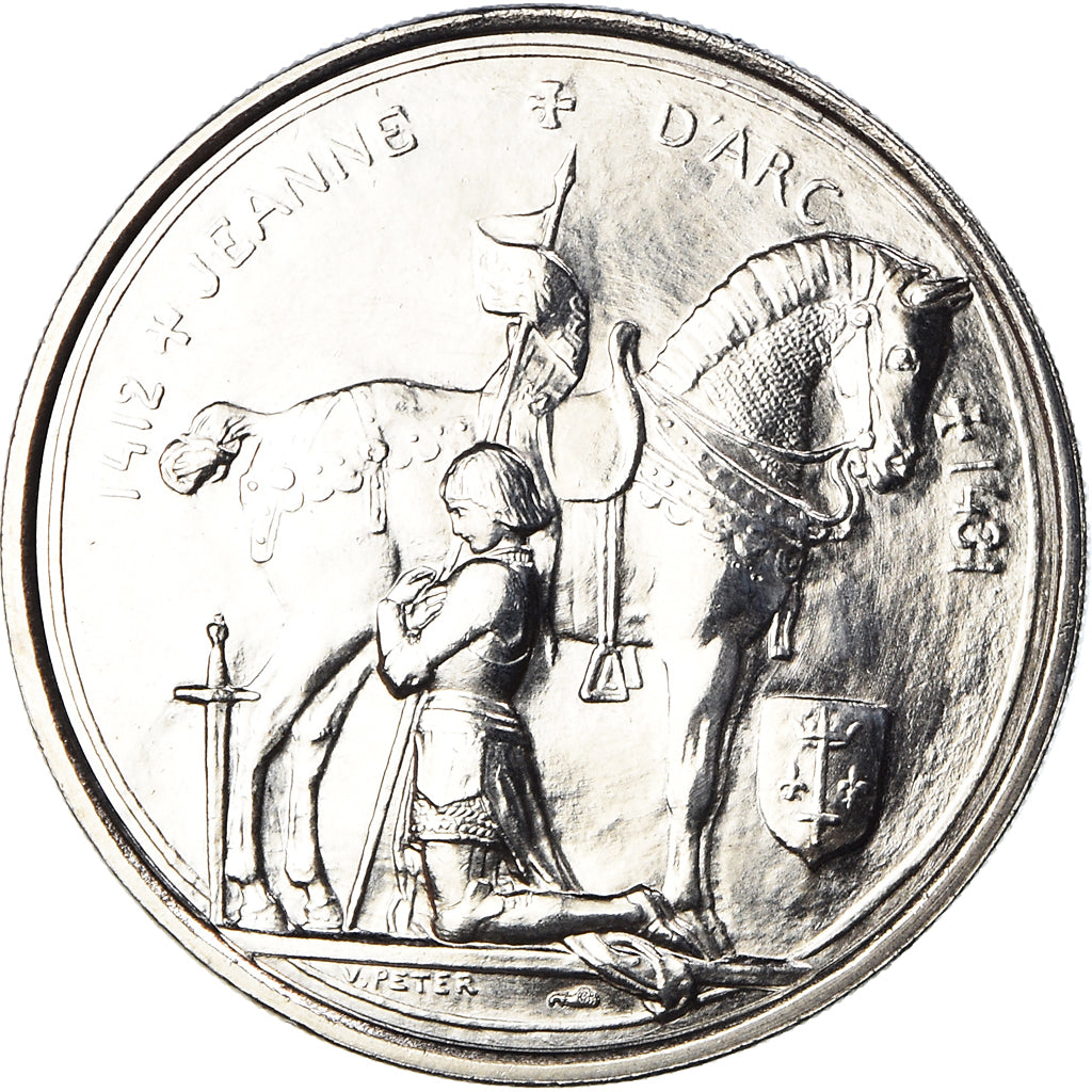 Francia, medaglia, Jeanne d'Arc, History, FDC, Nichel