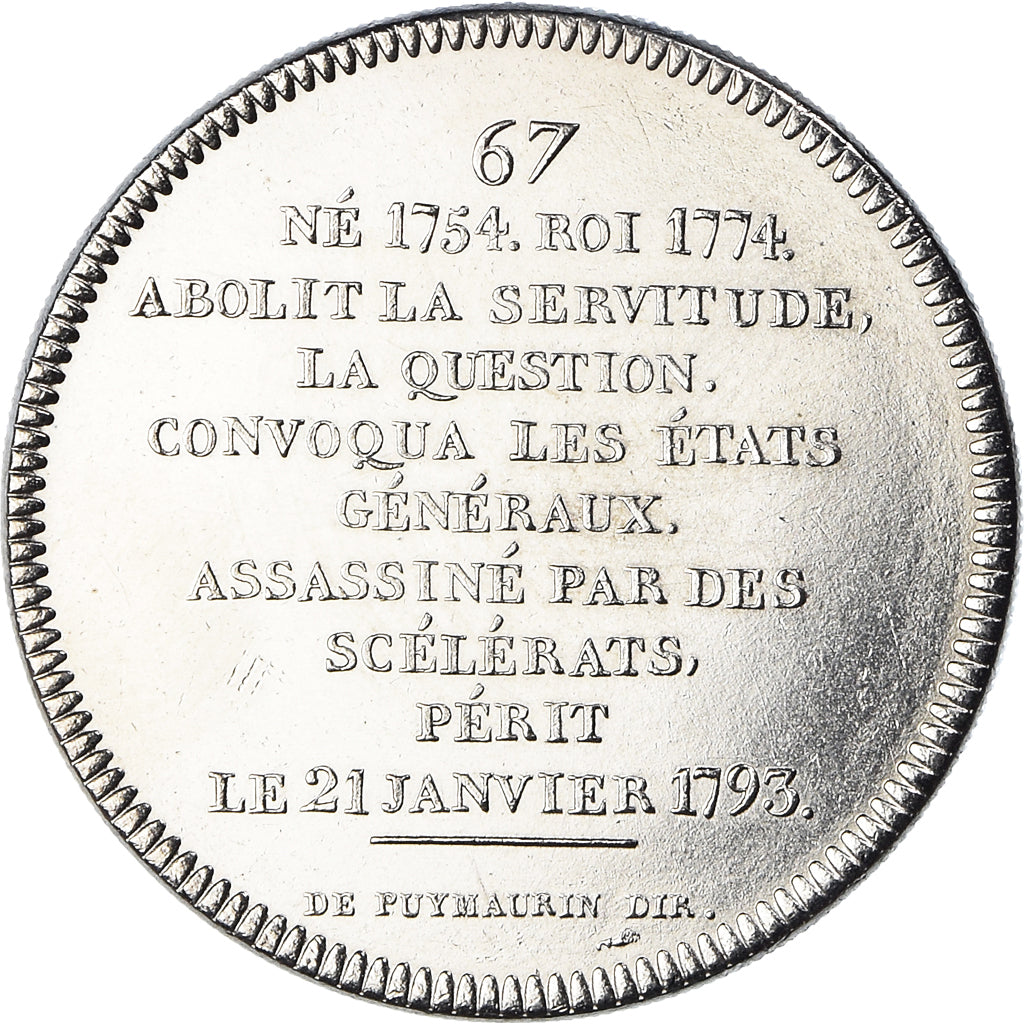 Francia, medalla, Les rois de France, Louis XVI, History, FDC, Níquel