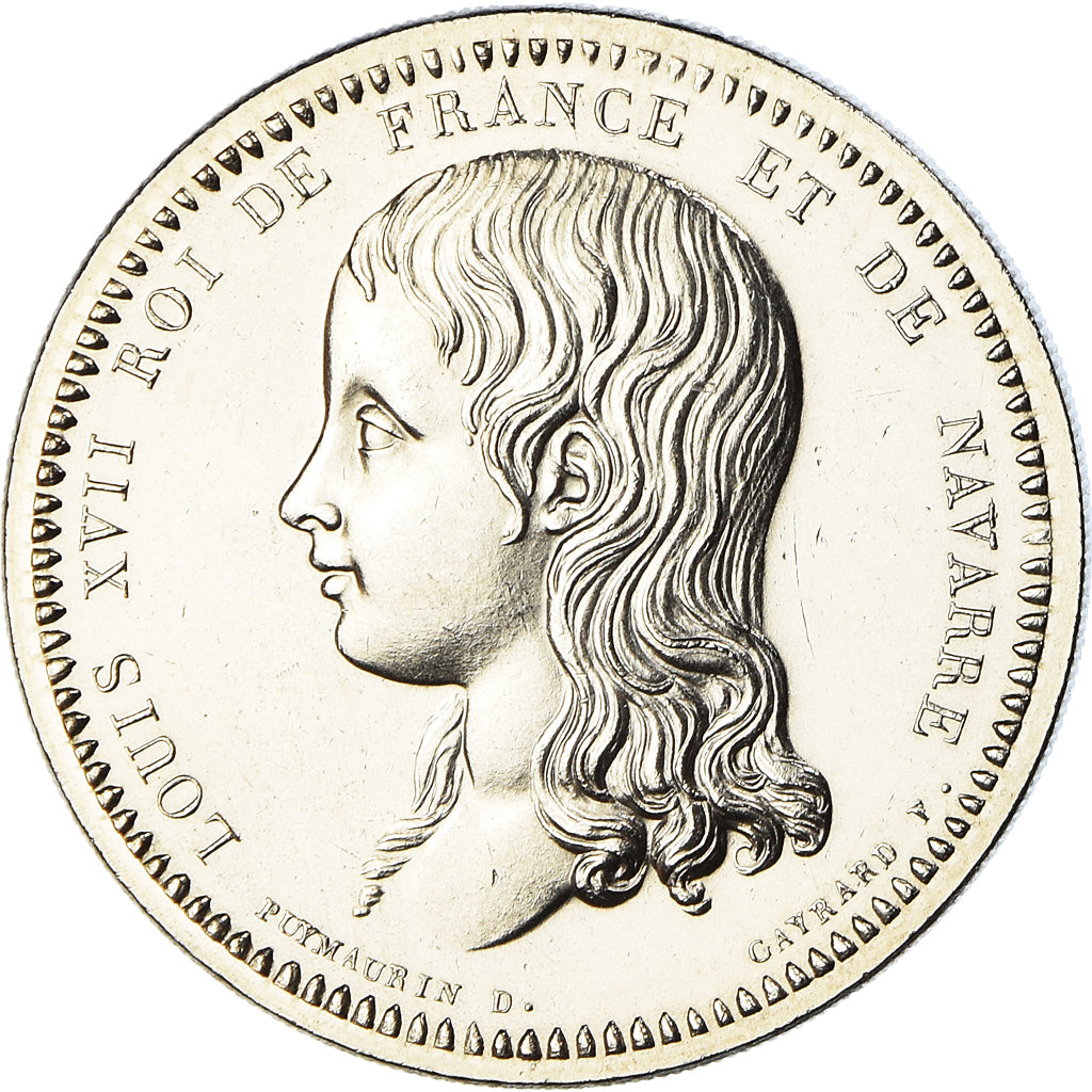 Frankrijk, Medaille, Les Rois de France Louis XVII, History, FDC, Nickel