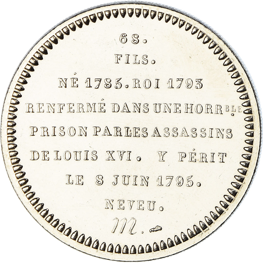 Frankrijk, Medaille, Les Rois de France Louis XVII, History, FDC, Nickel