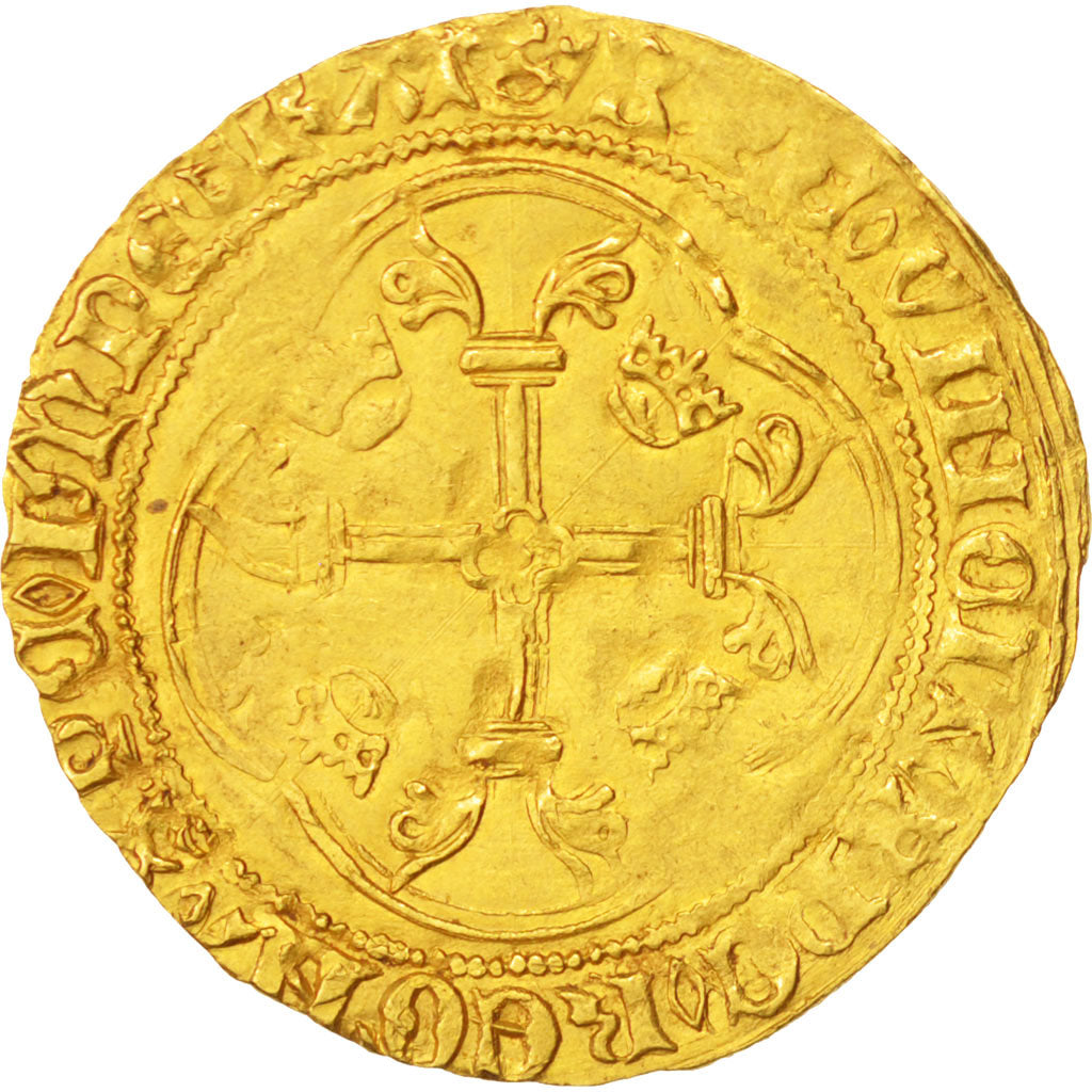 Monnaie, France, Charles VII, Écu d'or, Ecu d'or, Paris, Paris, TTB, Or