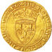 France, Charles VI, Ecu d'or, Troyes, EF(40-45), Gold, Duplessy:369C