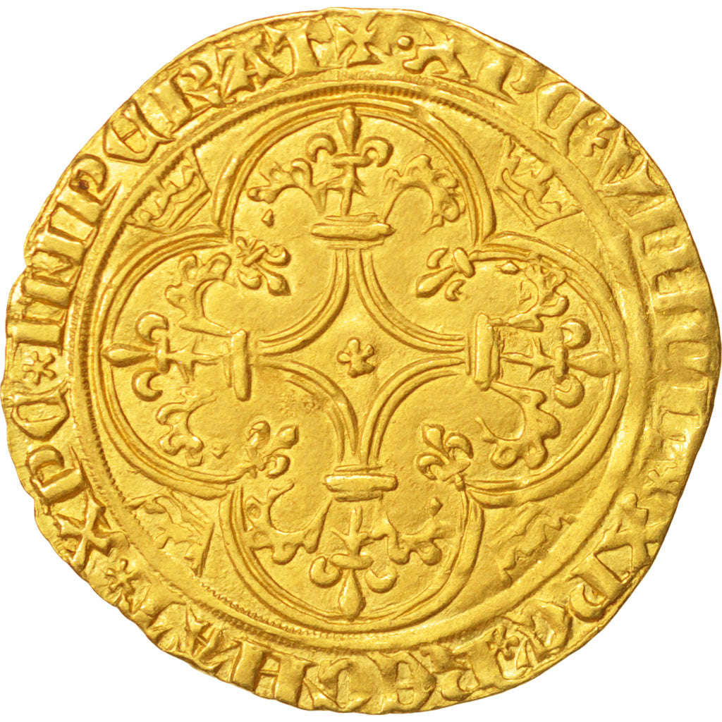 Coin, France, Charles VI, Écu d'or, Ecu d'or, EF(40-45), Gold, Duplessy:369A