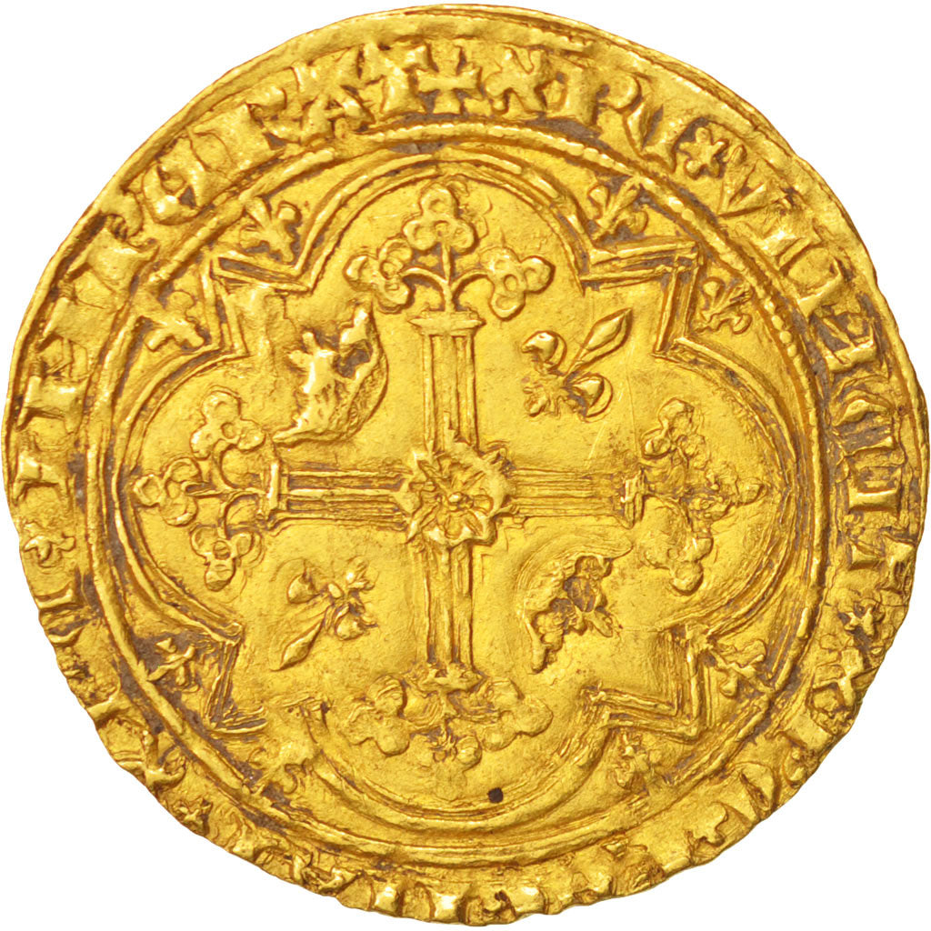 Francia, Charles V (1364-1380), Franc à pied, BB, Oro, Duplessy:360