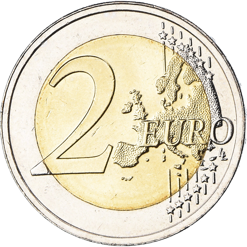 Coin, Lithuania, 2 Euro, 2015, Colorized, MS(63), Bi-Metallic
